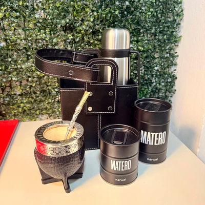 PROMO 22 - Mate Imperial, Termo, Bombillón, SET LATAS + Canasta Matera de REGALO