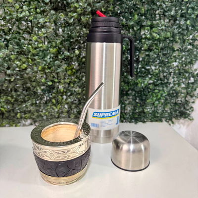 PROMO 13 - Mate Imperial ROMA, Termo + Bombilla de REGALO