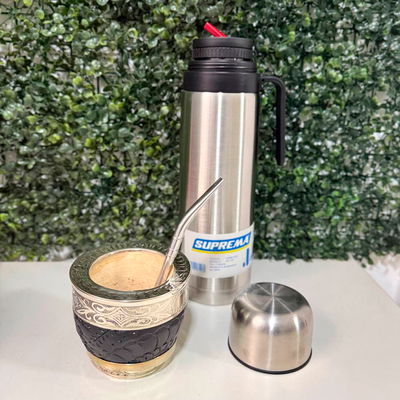 PROMO 15 - Mate Imperial ROMA, Termo + Bombilla de REGALO