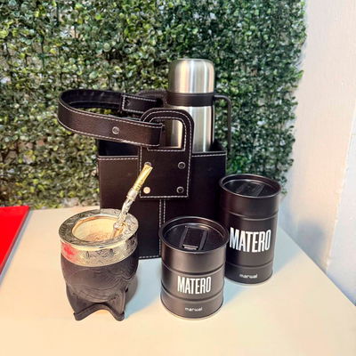PROMO 23 - Mate Imperial, Termo, Bombillón, SET LATAS + Canasta Matera de REGALO