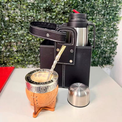 COMBO 169 - Mate Imperial, Termo, Canasta Matera y Bombillón