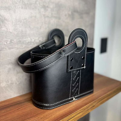 Canasta Matera OVAL 100% CUERO - Modelo 2