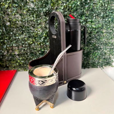 COMBO 176 - Mate Imperial, Termo, Matera CHARRÚA y Bombilla