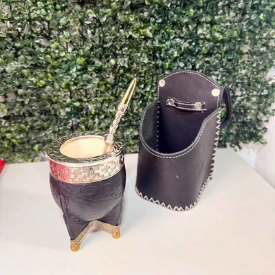 PROMO 8 - Mate Imperial, Bombill贸n + Porta Mate para Auto de REGALO.