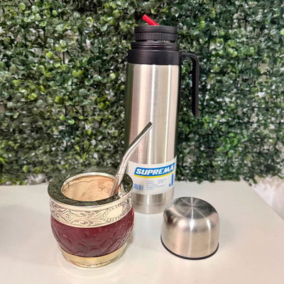 PROMO 14 - Mate Imperial ROMA, Termo + Bombilla de REGALO