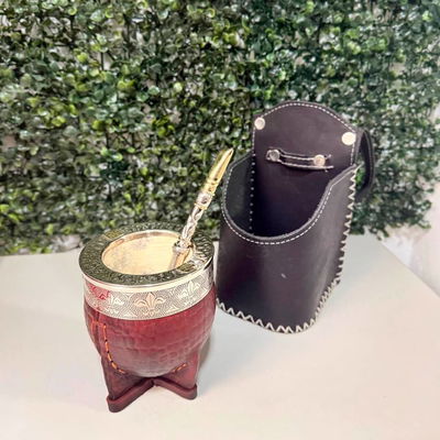 PROMO 10 - Mate Imperial, Bombill贸n + Porta Mate para Auto de REGALO.