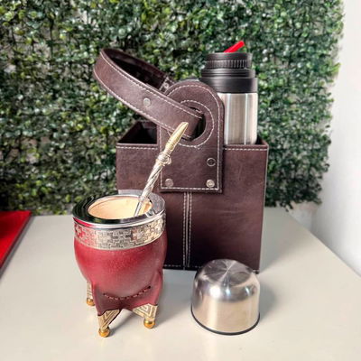 COMBO 181 - Mate Imperial, Termo, Canasta Matera y Bombillón