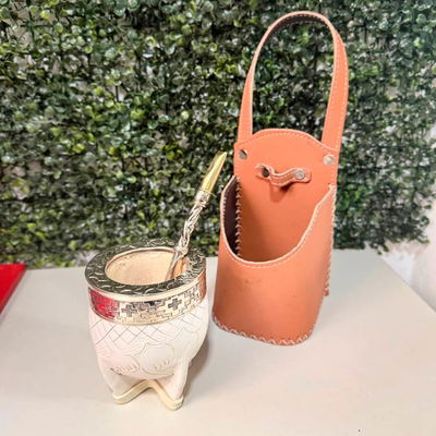 PROMO 11 - Mate Imperial, Bombill贸n + Porta Mate para Auto de REGALO.