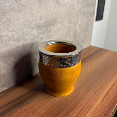 Mate Imperial ALGARROBO Virola Alpaca - Modelo 2