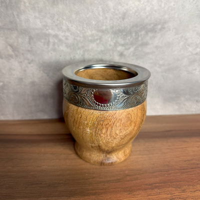 Mate Imperial ALGARROBO Virola Alpaca - Modelo 1