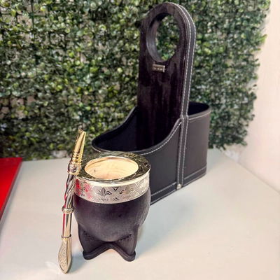 COMBO 196 - Mate Imperial, Canasta CHARRÚA y Bombillón