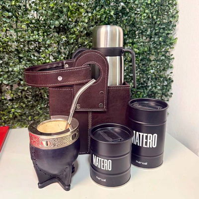 PROMO 34 - Mate Imperial, Canasta, Termo y Bombilla + Set Latas DE REGALO