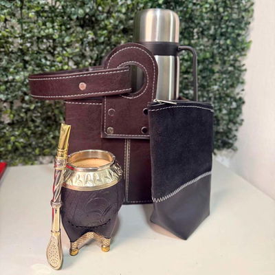 COMBO 206 - Mate Torpedo PREMIUM, Termo, Canasta, Yerbera y Bombillón