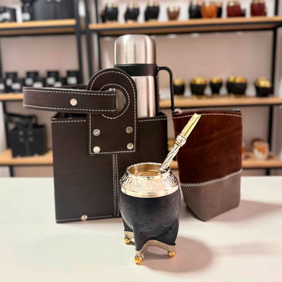 COMBO 213 - Mate Torpedo PREMIUM, Termo, Canasta, Yerbera y Bombillón