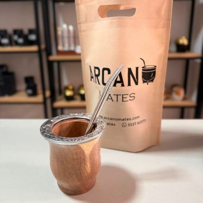 PROMO IMPERDIBLE - Mate Camionero Algarrobo y Bombilla