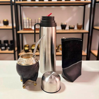 COMBO 232 - Mate Torpedo, Termo, Yerbera y Bombilla