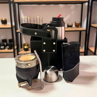 COMBO 221 - Mate Imperial, Termo, Canasta, Yerbera y Bombilla