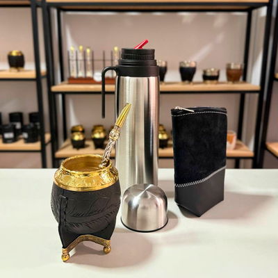 COMBO 223 - Mate Torpedo, Termo, Yerbera y Bombillón