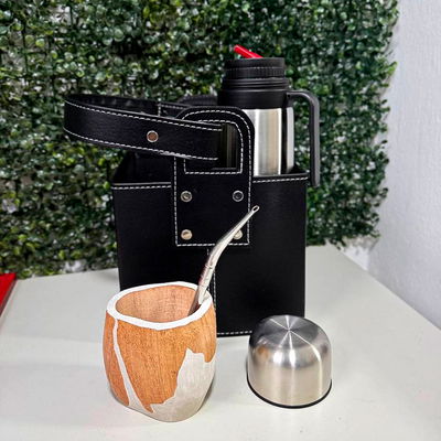 COMBO 163 - Mate RANCHERO, Termo, Canasta y Bombilla