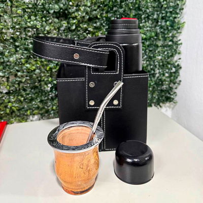 COMBO 164 - Mate Camionero, Termo, Canasta y Bombilla