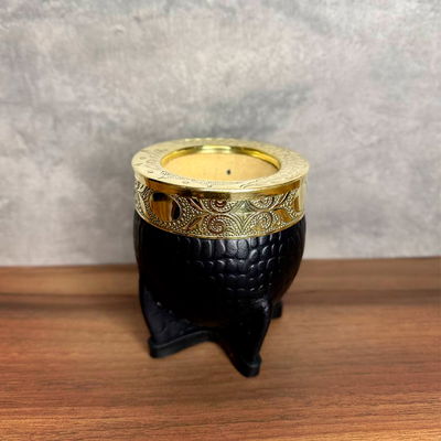 Mate Imperial PREMIUM, Virola Bronce, Cuero CROCCO - Modelo 2
