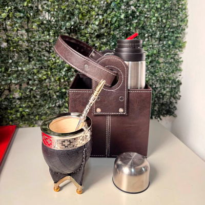 COMBO 173 - Mate Imperial, Termo, Canasta Matera y Bombillón