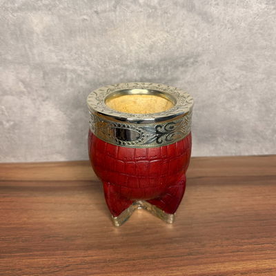 Mate Imperial PREMIUM, Alpaca, Cuero CROCCO, Base COMPLETA - Modelo 3