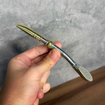 Bombillón Alpaca Artesanal Semi curvo PREMIUM - Modelo 7 - LEER DESCRIPCIÓN