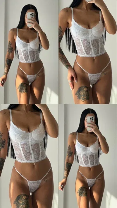 Corset Puntilla blanco