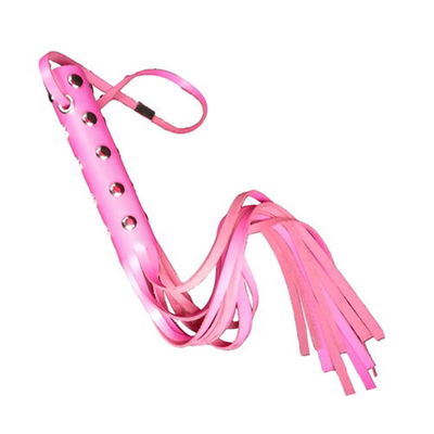 Latigo de cuero rosa
