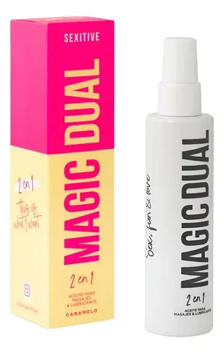 Gel Para Masajes Y Lubricante Magic Dual - Caramelo 100ml