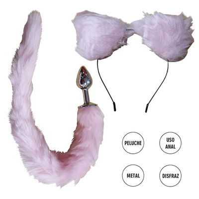 Plug Anal + orejitas rosa