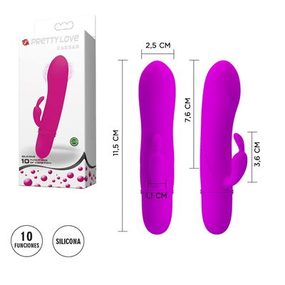 Estimulador femenino con vibrador de clitoris y 12 funciones de vibracion