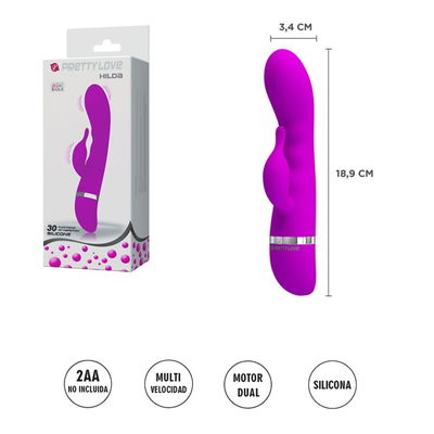 Masajeador de punto G con vibrador de clitoris y 30 funciones 