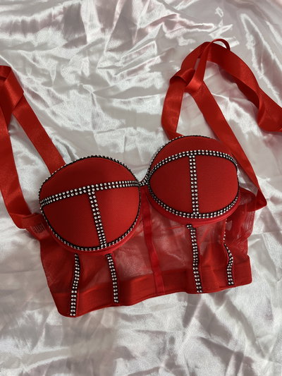 Corset rojo talle 95