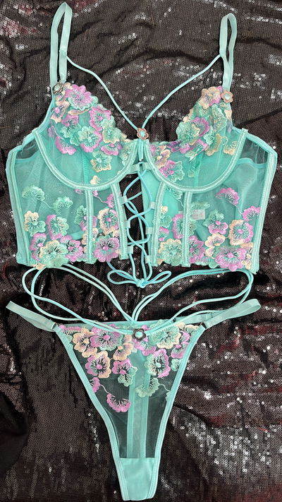 Conjunto importado Corset Verde