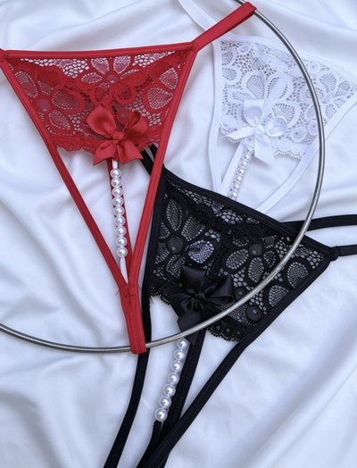 Pack hilos con perlas (x3U)