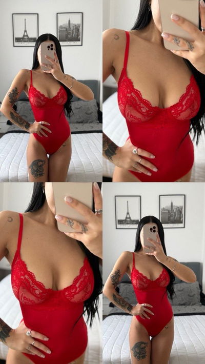Body Aro con microfibra rojo
