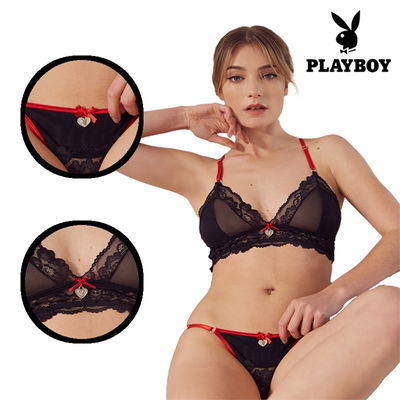 Conjunto Playboy tres piezas black 