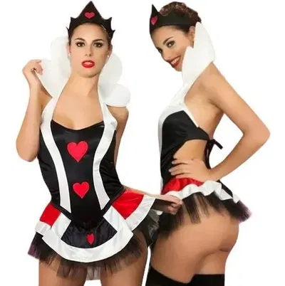 Disfraz de Reina de corazones Pasionel Premium