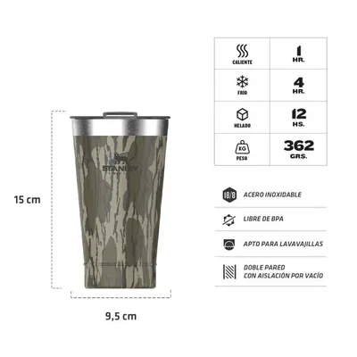  Vaso Stanley Pinta C/ Destapador 473Ml