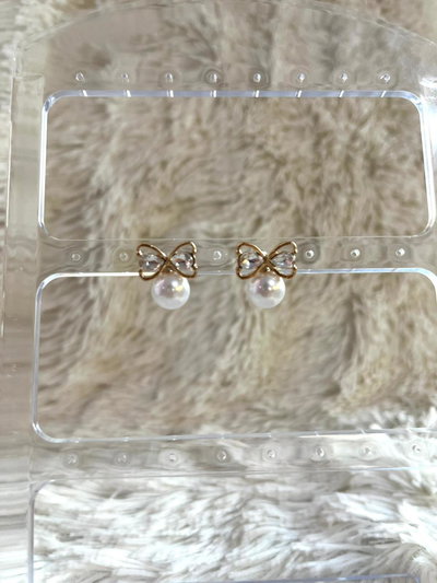 MOÑO CON CUBIC Y PERLA