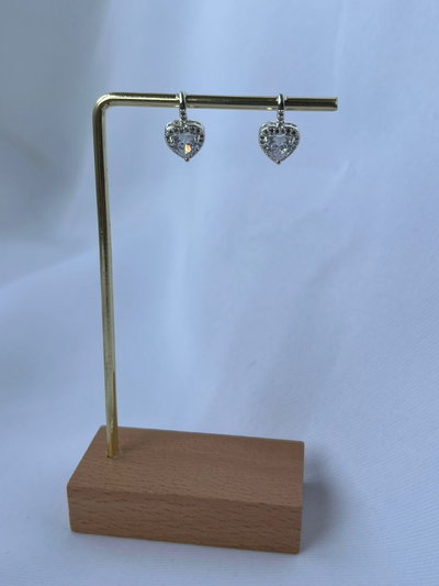 COLGANTE CORAZÓN CON CUBIC