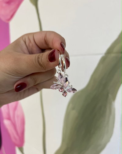 COLGANTE MARIPOSA CUBIC ROSA