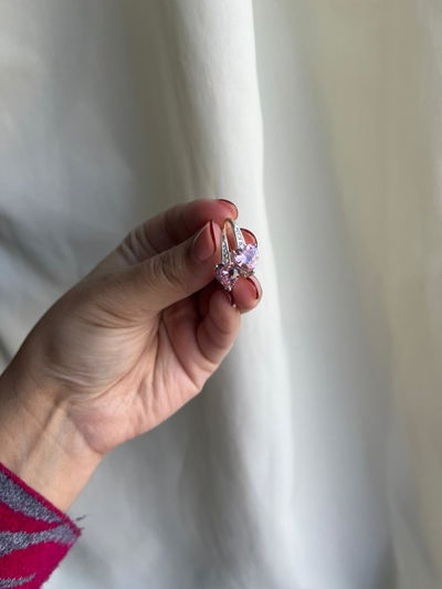 AROS LADY CORAZÓN ROSA