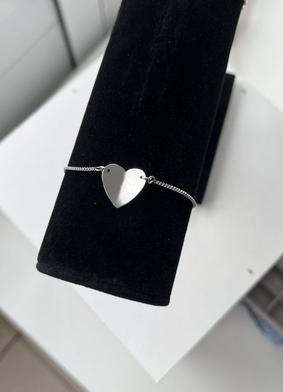 PULSERA CORAZÓN LISO 