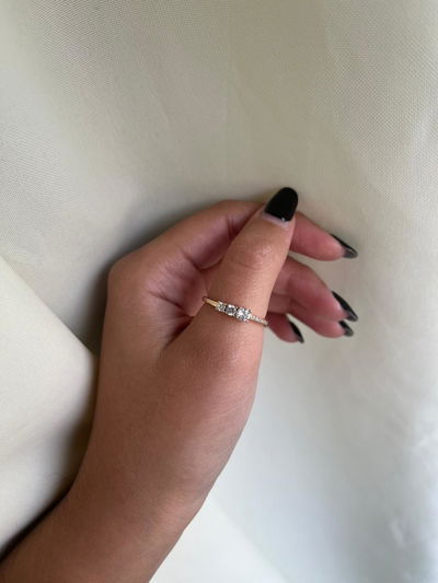 ANILLO CUBIC BLANCO
