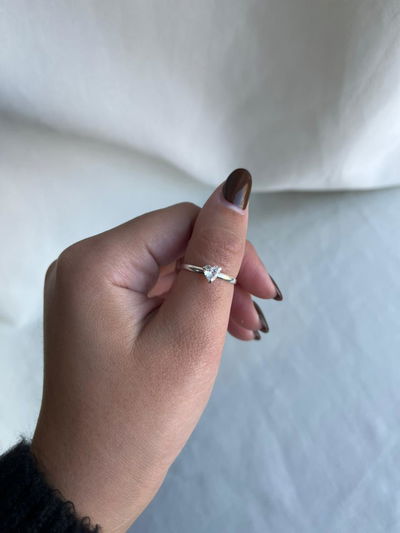 ANILLO CORAZÓN CUBIC BLANCO