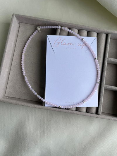 CHOKER CRISTALES ROSA