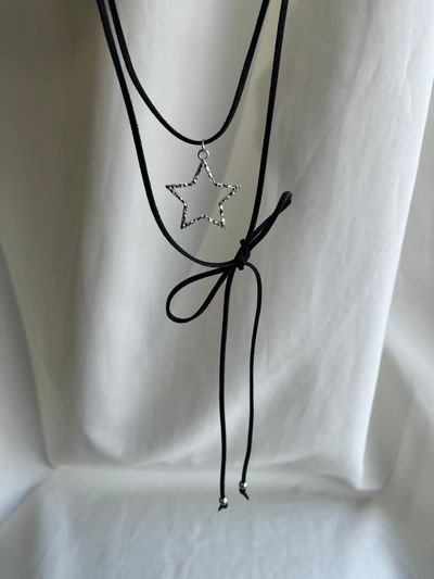 CHOKER GAMUZADO ESTRELLA DISEÑO 